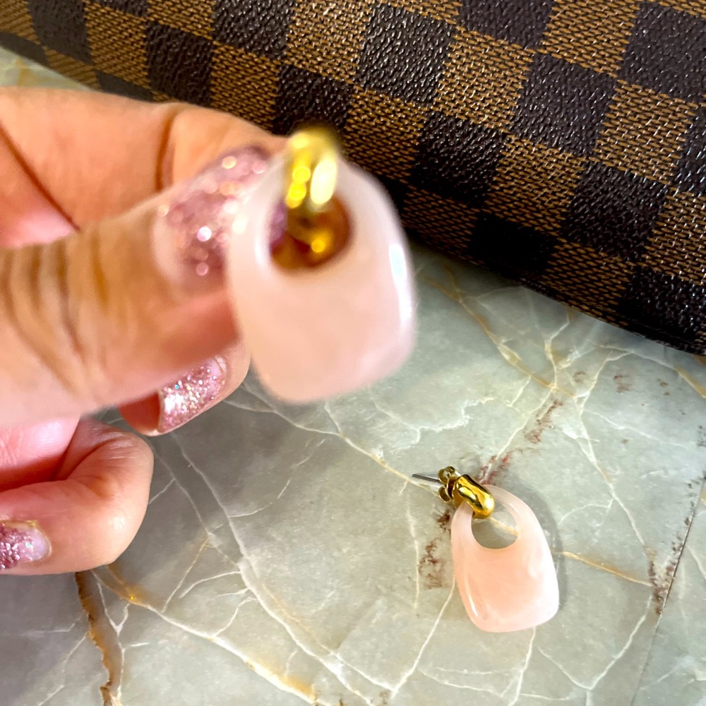 Pink earrings